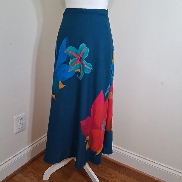 NWT FARM Rio for Anthropologie Tropical Maxi Skirt Size X- Small - Picture 8 of 9